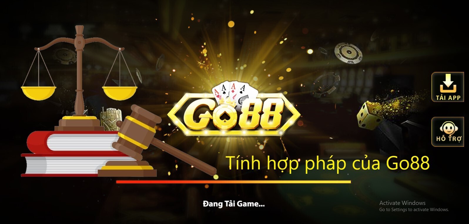 Tính hợp pháp của cổng game Go88